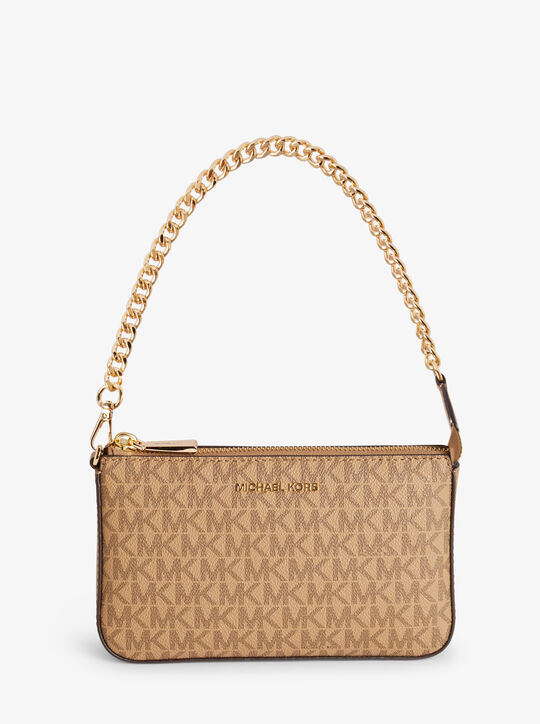 michael kors jet set medium signature logo pochette