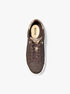 michael kors romey metallic two tone signature logo platform sneaker