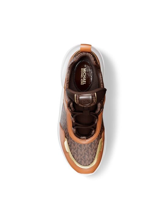 Olympia Signature Logo Trainer michael kors olympia signature logo trainer