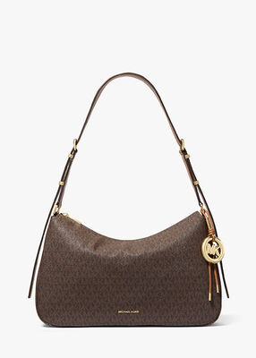 michael kors nolita medium signature logo shoulder bag