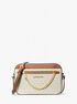 michael kors jet set large logo crossbody bag