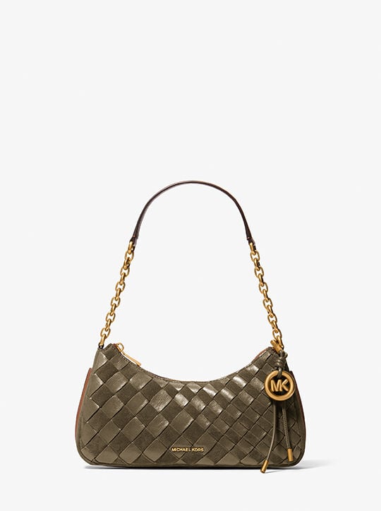 Nolita Medium Hand-Woven Leather Chain michael kors nolita medium hand woven leather chain