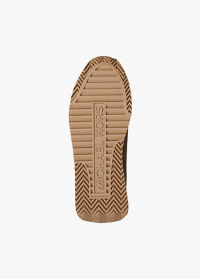 michael kors rhodes color block suede trainer