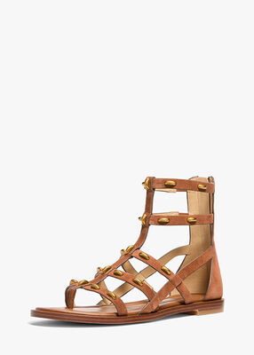 michael kors صندل نوا غلادياتور من جلد الغزال المرصع