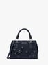 Marilyn Small Floral Embellished Satchel michael kors marilyn small floral embellished satchel