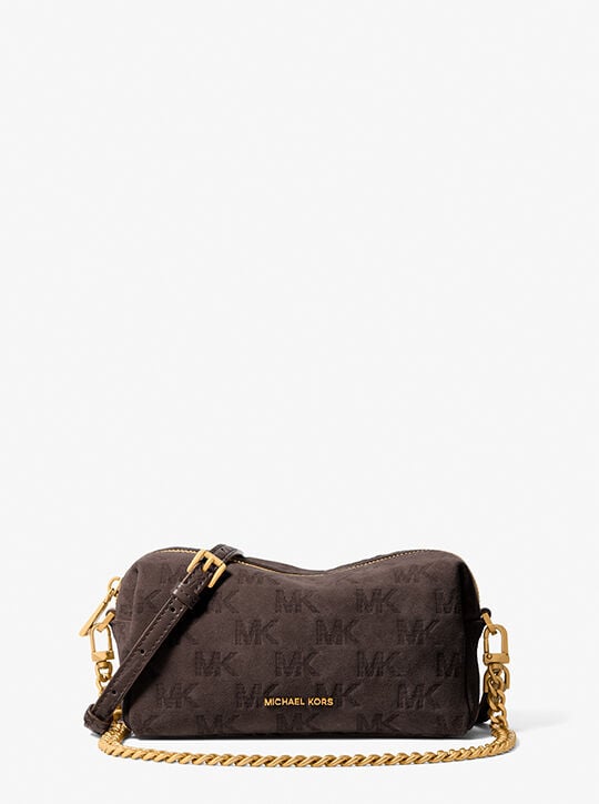 Bryant Small Logo Embossed Suede Convertible Crossbody Bag michael kors bryant small logo embossed suede convertible crossbody bag