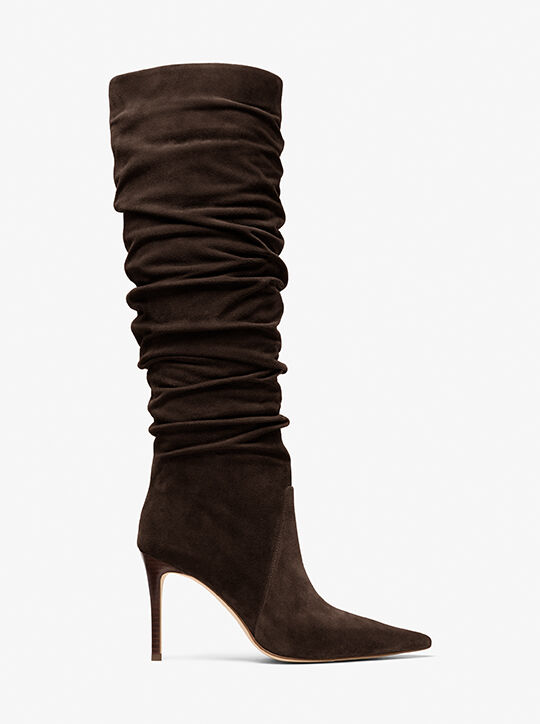 michael kors dawn leather boot