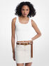 michael kors viscose blend knit cropped tank top
