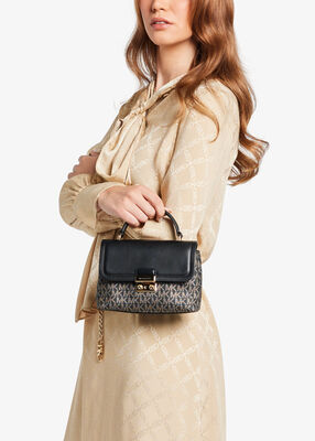 michael kors tribeca extra small signature logo convertible crossbody bag