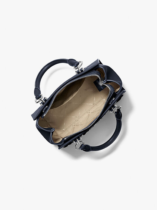 Marilyn Small Floral Embellished Satchel michael kors marilyn small floral embellished satchel