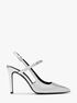 Dina Flex Metallic Leather Slingback Pump michael kors dina flex metallic leather slingback pump