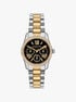 Mini Lexington Pavé Two-Tone Watch michael kors mini lexington pav two tone watch