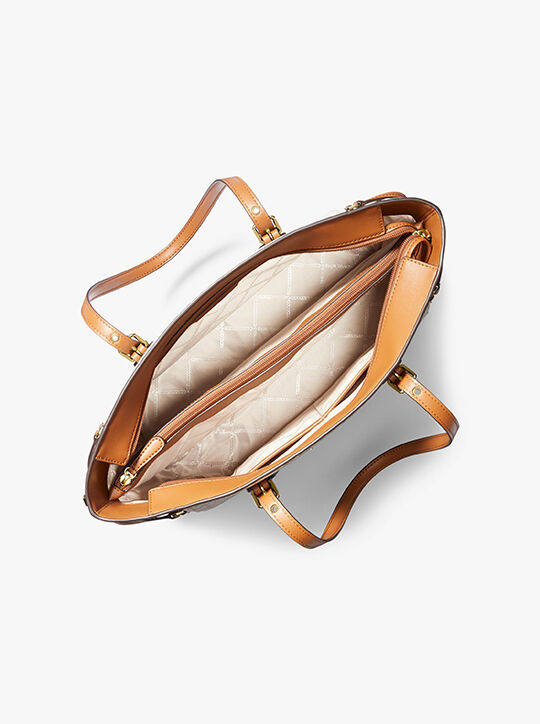michael kors voyager medium logo tote bag