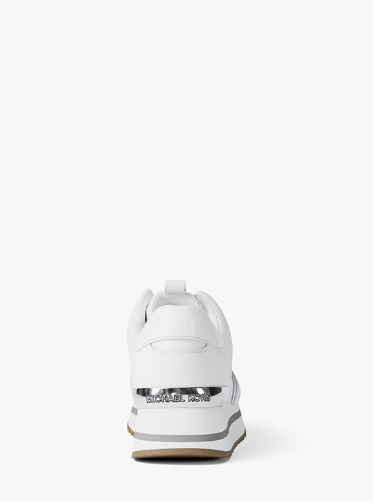 michael kors raina leather trainer