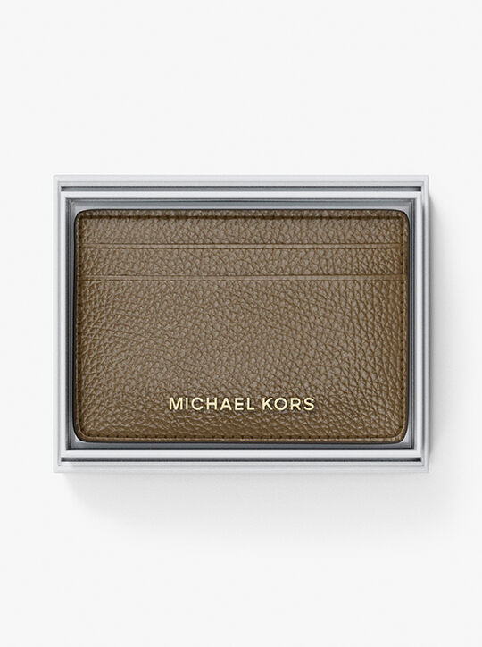 Pebbled Leather Card Case michael kors pebbled leather card case