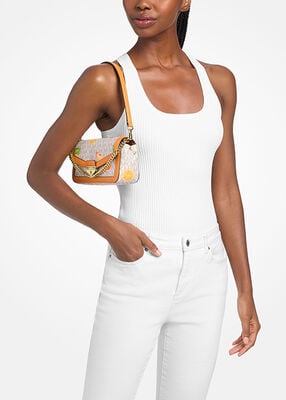 michael kors soho small printed signature logo convertible crossbody bag