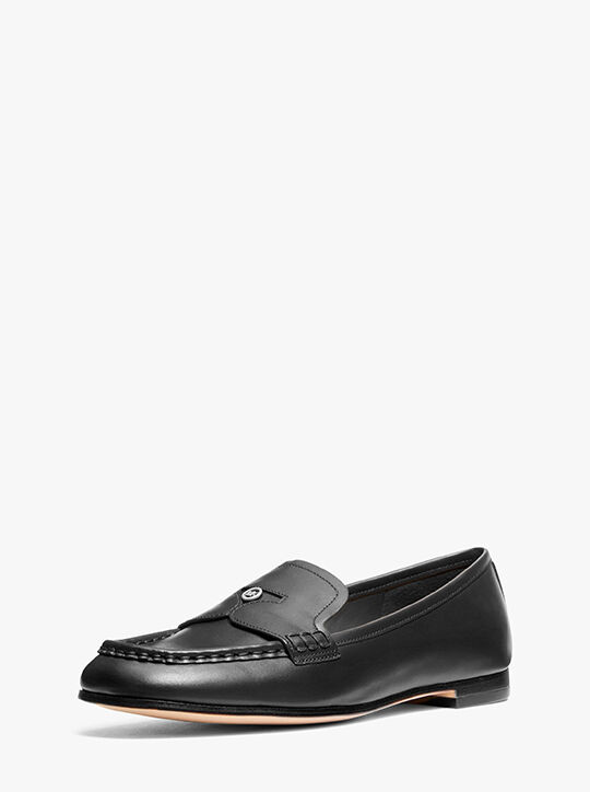 michael kors jennings leather loafer