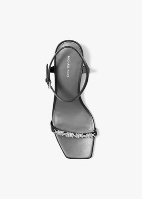michael kors dina embellished leather sandal