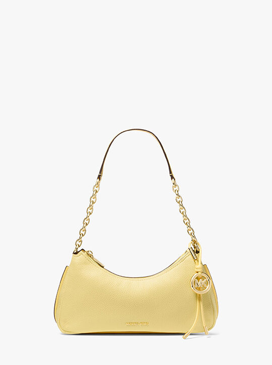 michael kors nolita medium pebbled leather chain pochette