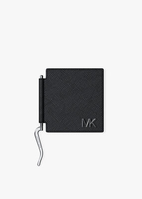 michael kors edison scratch resistant leather card case with money clip