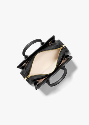 michael kors laila small pebbled leather satchel