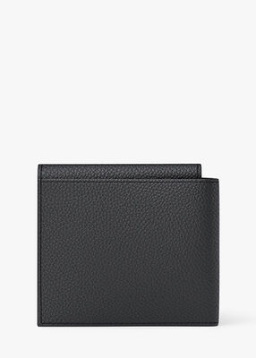 michael kors hudson pebbled leather wallet