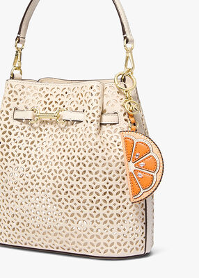 michael kors orange bag charm
