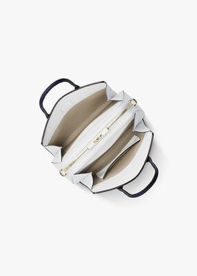 michael kors حقيبة كروس ليلى صغيرة جدًا من الجلد بألوان متداخلة