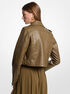 michael kors crinkled moto jacket