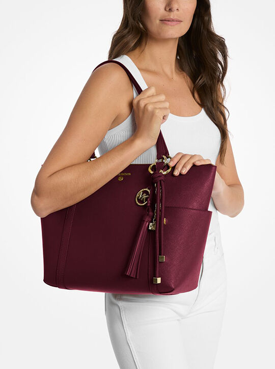 Gold-Tone and Cord Bag Charm michael kors gold tone and cord bag charm