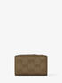 michael kors bryant medium logo embossed leather wallet