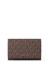 michael kors jet set large signature logo wallet