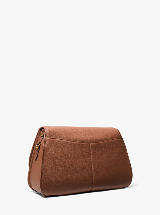 Holmes Extra-Large Pebbled Leather Convertible Messenger Bag michael kors holmes extra large pebbled leather convertible messenger bag