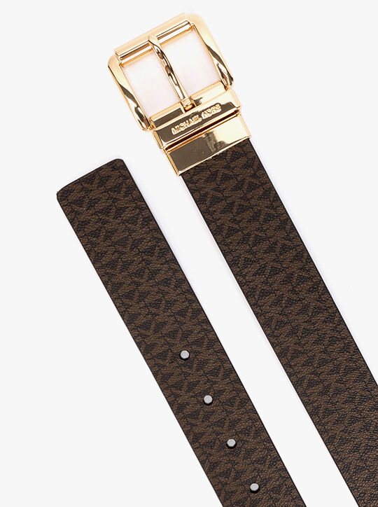 Reversible Signature Logo XX Belt michael kors reversible signature logo xx belt