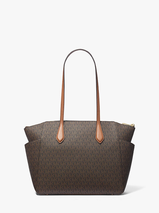 michael kors marilyn medium logo tote bag