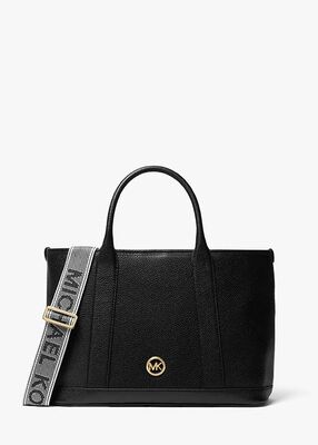 michael kors حقيبة لويزا متوسطة الحجم من الجلد المحبب