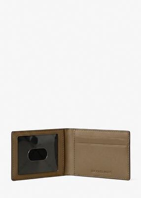 michael kors harrison logo billfold wallet with passcase