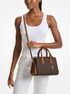 michael kors laila small signature logo satchel