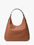 michael kors nolita large pebbled leather hobo shoulder bag