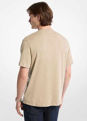 michael kors cotton jersey logo t shirt