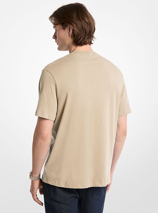 michael kors cotton jersey logo t shirt
