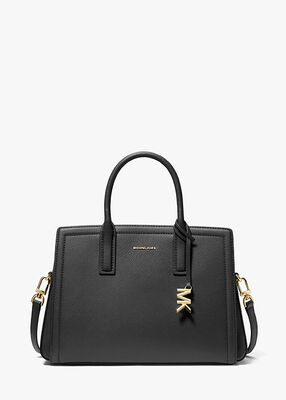 michael kors laila medium leather satchel