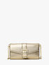 Penelope Medium Metallic Faux Leather Clutch michael kors penelope medium metallic faux leather clutch