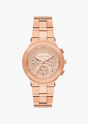 michael kors billie rose gold tone stainless steel watch