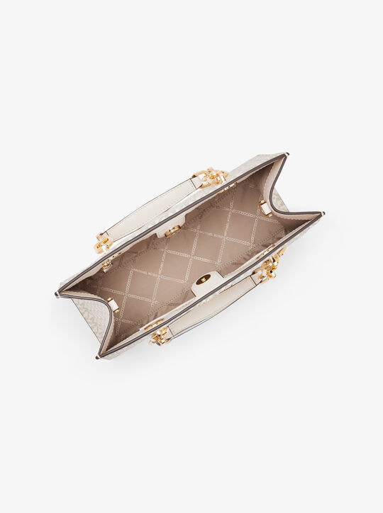 michael kors حقيبة سينثيا متوسطة الحجم بشعار الماركة