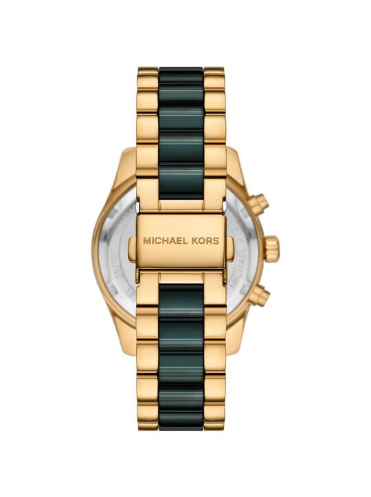 Lexington Pavé Gold-Tone and Ceramic Watch michael kors lexington pav gold tone and ceramic watch