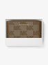 michael kors bryant medium logo embossed leather wallet