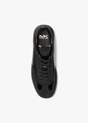 michael kors wilton leather and suede sneaker