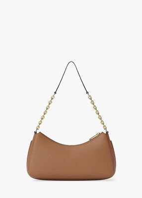 michael kors nolita medium pebbled leather chain pochette