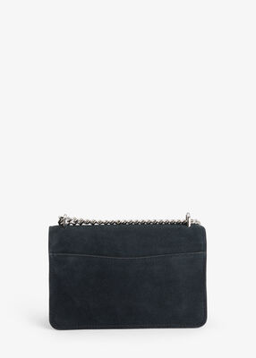 michael kors claire large suede shoulder bag